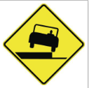 Uneven Road Sign road sign — Bumpy or uneven road surface ahead
